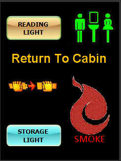 Cabin Management System display panel
